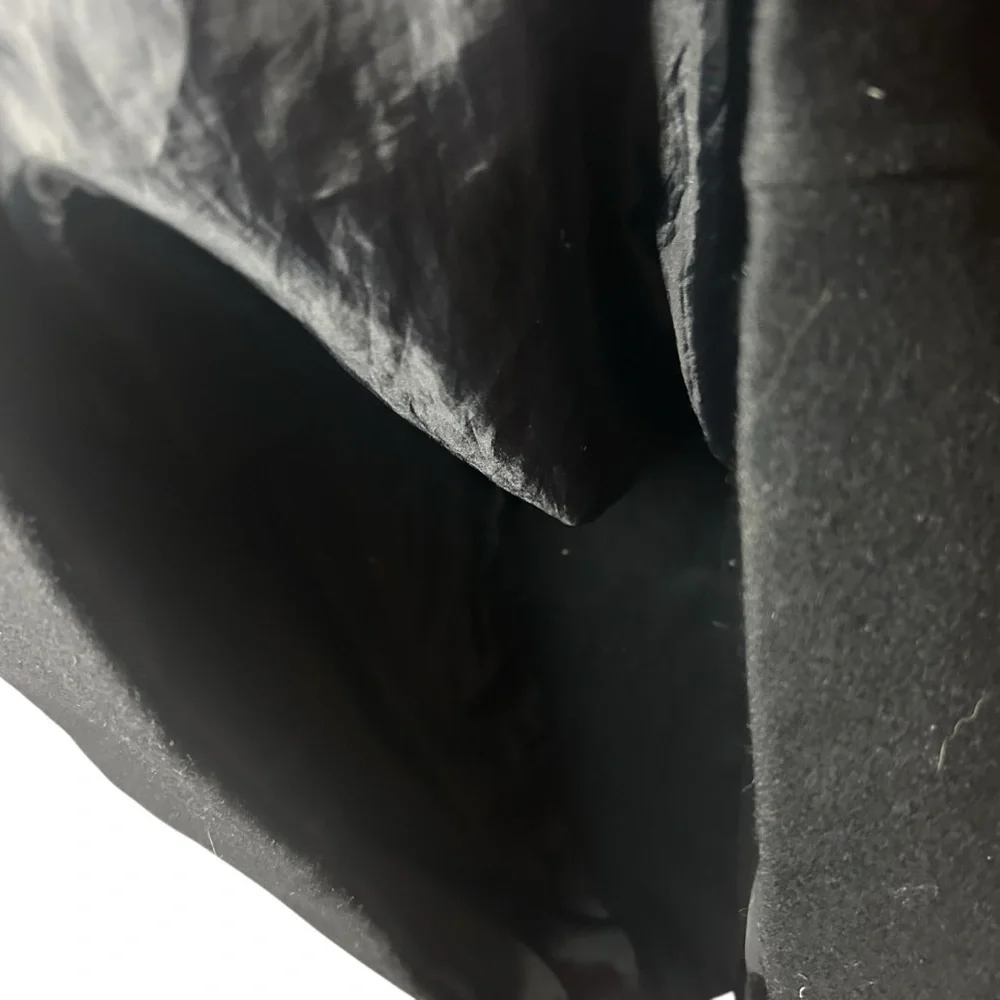 Gymboree Girls Black Wool Coat Size 12 Faux Fur Collar